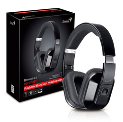 Genius HS-970BT Over Ear Wireless Headset, Black